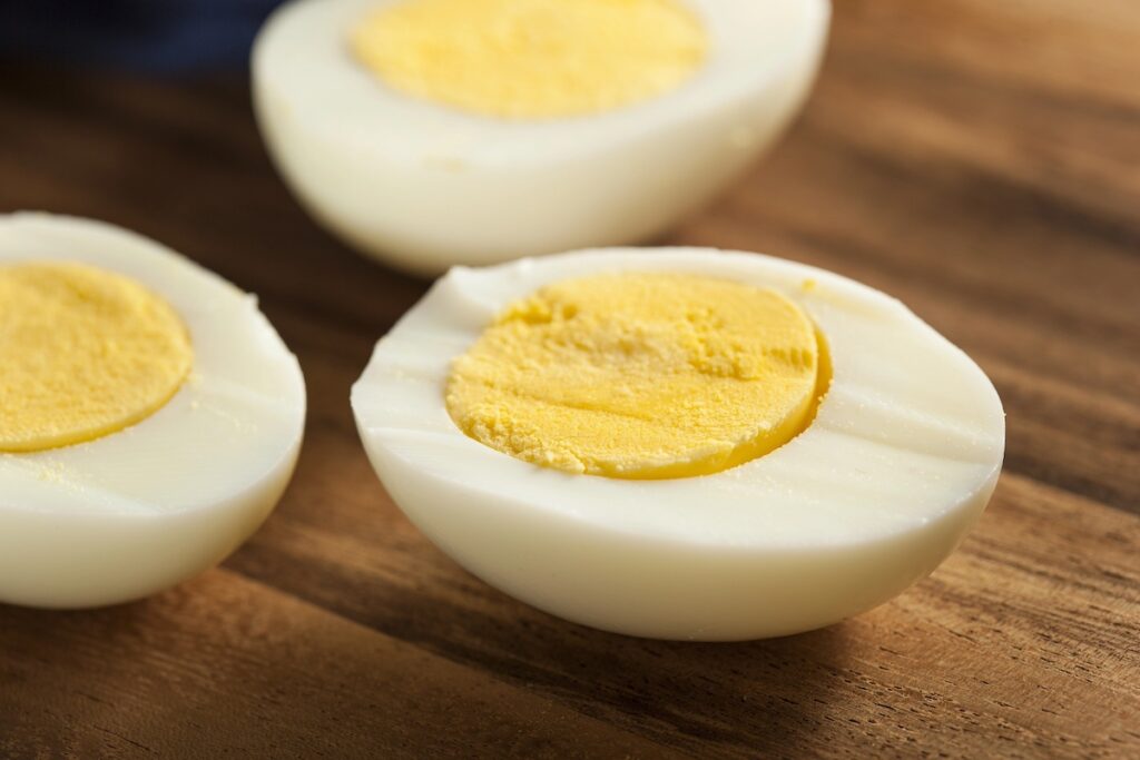 healthy snacks for moms including hard-boiled eggs