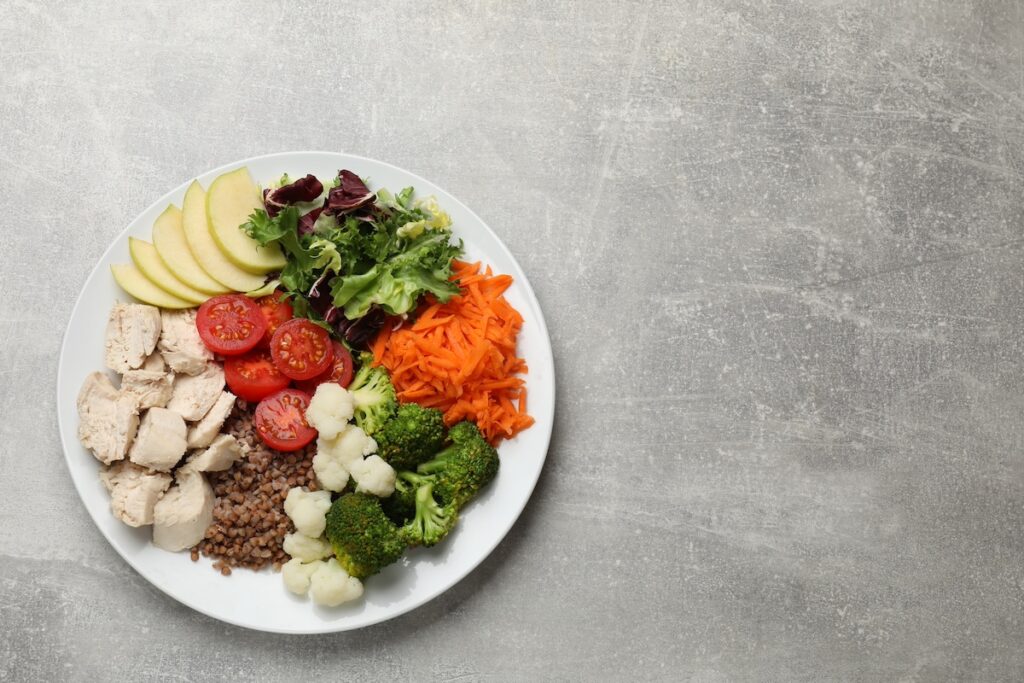 protein-rich meal to support stable energy and hormone balance